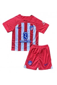 Atletico Madrid Babyklær Hjemme Fotballdrakt til barn 2023-24 Korte ermer (+ Korte bukser)